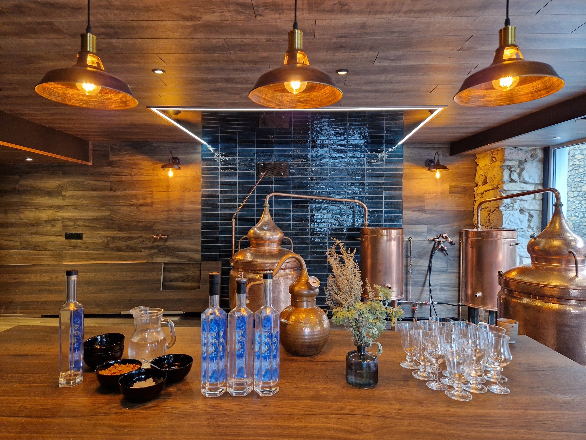 Espace de dégustation de la Distillerie Montrieux